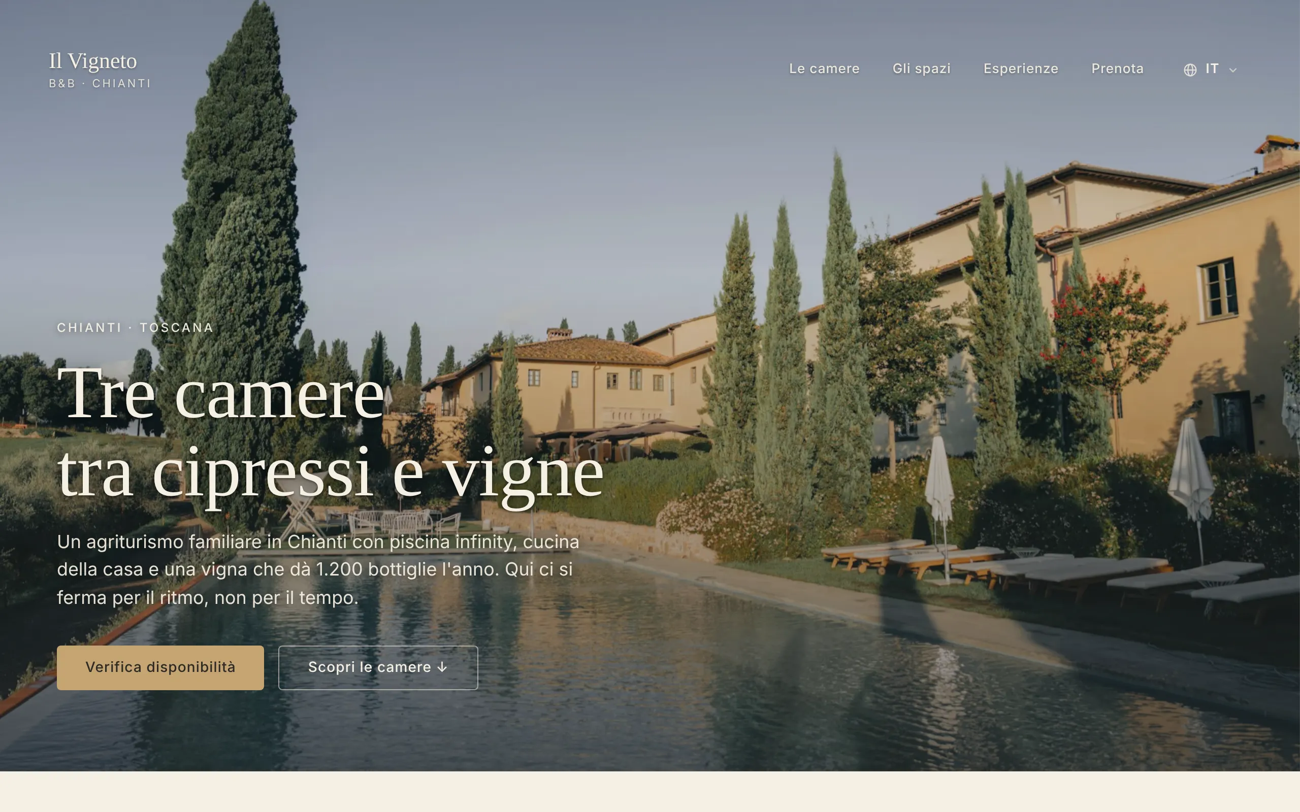 Anteprima desktop del sito Il Vigneto