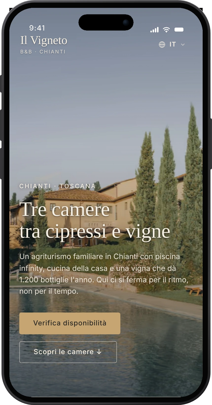 Anteprima mobile del sito Il Vigneto